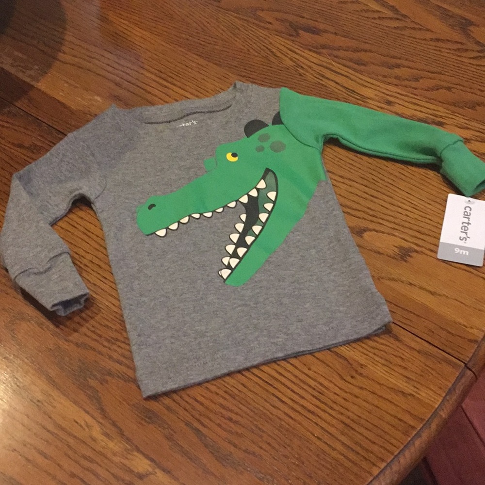Alligator tee - Carter’s 9 months. New with tags.